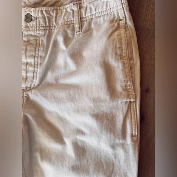 Free People Ivory Button Fly Boyfriend Chino Pants Size 28 - Picture 5 of 10